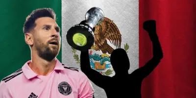 Lionel Messi junto a jugador incógnito / FOTO MLS