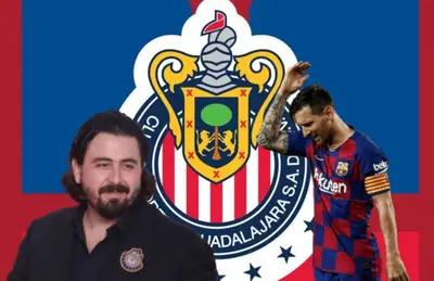 Lionel Messi molesto y Amaury Vergara sonriente/Foto Amazon.