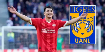 Lozano en partido con PSV, foto Récord