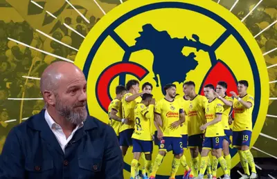 Luis García y jugadores del América/Foto Mediotiempo.