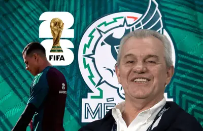 Luis Malagón cabizbajo y Javier Aguirre riendo/Foto Mi Selección.