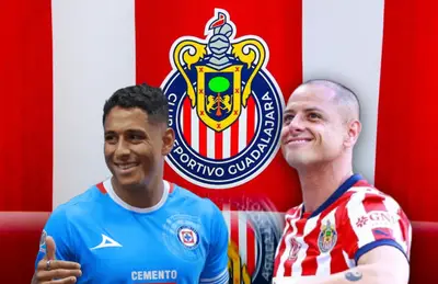 Luis Romo y Javier Hernández/Foto Chivas.