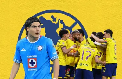 Luka Romero y jugadores del América/ Foto Pinterest.