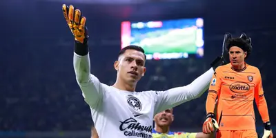 Malagón celebrando victoria con América. Foto: Claro Sports