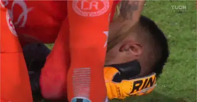 Malagón tras fallar penal. Captura de TUDN