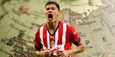 Mapa de Europa tomado de Canva, con Chiquete Orozco al frente.