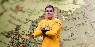 Mapa de Europa tomado de Canva, con Malagón al frente