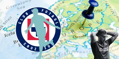 Mapa tomado de Canva, con escudo de Cruz Azul al frente.