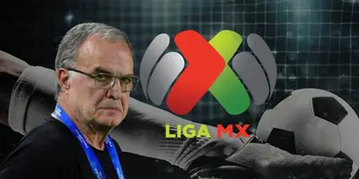 Marcelo Bielsa junto al logo de la Liga MX / FOTO MARCA