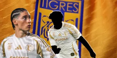 Marcelo Flores junto a futbolista incógnito de Tigres / FOTO INSTAGRAM