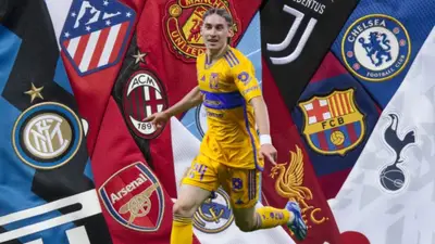 Marcelo Flores y equipos europeos Foto: 90Min