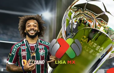 Marcelo Vieira y logo de Liga MX/Foto El Financiero.