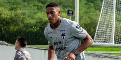 Martial en entreno. Foto: Rayados