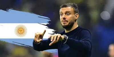 Martín Anselmi en la gran final vs América. Foto: Marca