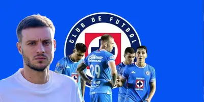 Martín Anselmi junto a futbolistas del Cruz Azul / FOTO FOX SPORTS