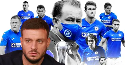 Martín Anselmi junto a jugadores de Cruz Azul / FOTO FACEBOOK