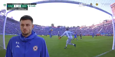 Martín Anselmi quedó muy enfadado ante esta jugada que falló Cruz Azul.