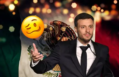 Martín Anselmi y emoji a su lado/ Foto Gobierno Federal.