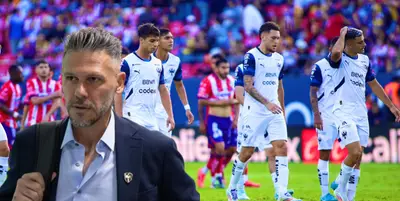 Martín Demichelis en el Atlético de San Luis vs Monterrey / FOTO X