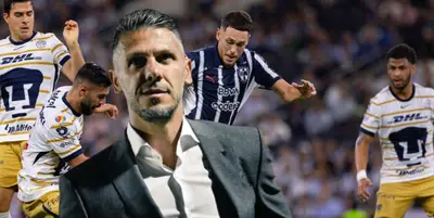 Martín Demichelis en el Rayados vs Pumas / FOTO X