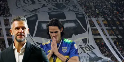 Martín Demichelis junto a Edinson Cavani / FOTO GETTY IMAGES