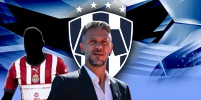 Martín Demichelis junto a futbolista incógnito de Chivas / FOTO GETTY IMAGES