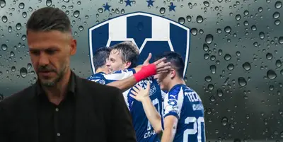 Martín Demichelis junto a futbolistas de Rayados / FOTO DIARIO RIO NEGRO