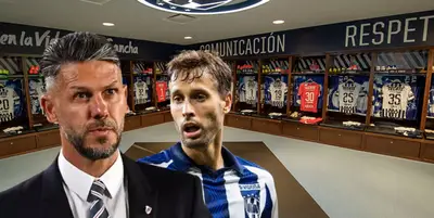 Martín Demichelis junto a Sergio Canales / FOTO PÁGINA 12