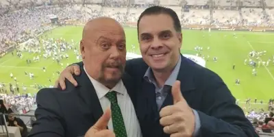 Martinoli y Bermúdez en palco. Foto: AS