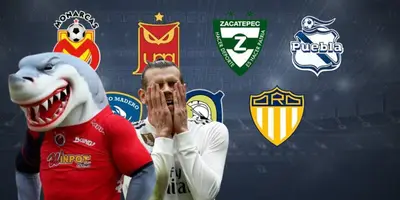 Mascota de los Tiburones de Veracruz junto a Gareth Bale / FOTO IMAGEN DE VERACRUZ