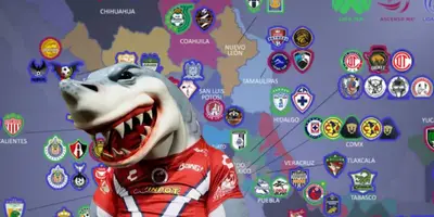 Mascota del Veracruz junto a equipos mexicanos / FOTO MEDIOTIEMPO