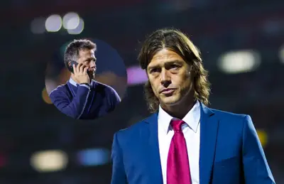Matías Almeyda y José Antonio Noriega/ Foto TV Azteca.