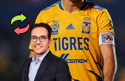Mauricio Culebro sonriendo y camiseta de Tigres/Foto TUDN.