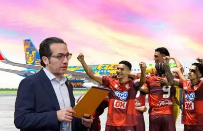 Mauricio Culebro y jugadores del Real Estelí/ Foto El Economista.