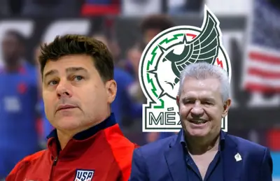 Mauricio Pochettino y Javier Aguirre/Foto Goal.