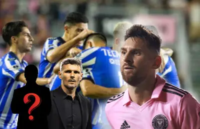 Messi encaró al DT de Rayados de Monterrey.