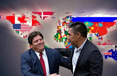 Miguel Herrera e Ignacio Ambriz saludándose/ Foto Pinterest.