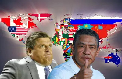 Miguel Herrera molesto e Ignacio Ambriz con pulgar levantado/Foto Wallpapers.com