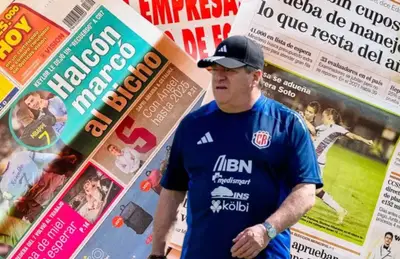 Miguel Herrera y prensa costarricense/Foto El Mundo CR.