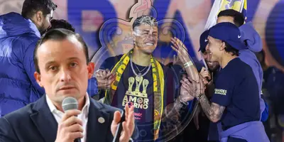 Mikel Arriola junto al festejo del Club América / FOTO SPORTS WEEKLY