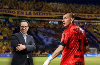 Nahuel Guzmán y Mauricio Culebro/ Foto 'X'.