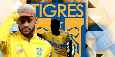 Neymar junto a futbolista incógnito de Tigres / FOTO FORBES