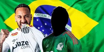 Neymar junto a futbolista incógnito del Tri / FOTO INSTAGRAM