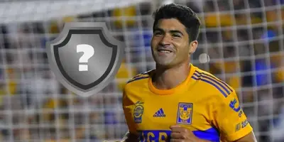 Nicolás Ibáñez junto a escudo incógnito / FOTO EL HORIZONTE