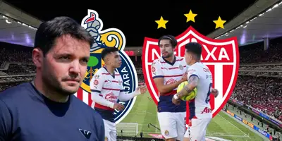 Nicolás Larcamón junto a futbolistas de Chivas / FOTO DEBATE