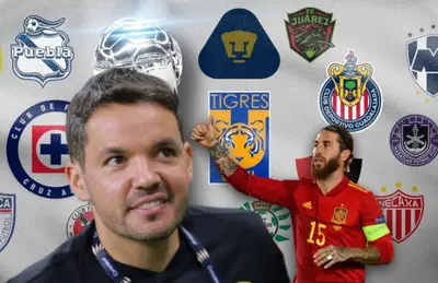 Nicolás Larcamón y Sergio Ramos/Foto ESPN.