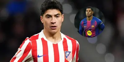 Obed Vargas contó con un destacado partido a pesar de la derrota del Atlético de Madrid