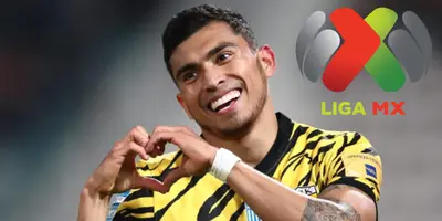 Orbelín Pineda celebrando con corazón con AEK Atenas. Foto: Vanguardia MX