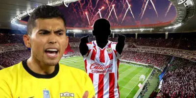 Orbelín Pineda junto a futbolista incógnito de Chivas / FOTO GETTY IMAGES