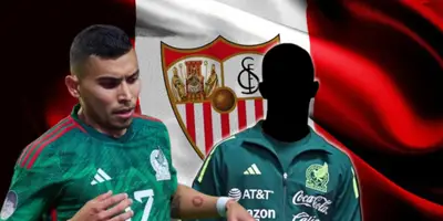 Orbelín Pineda junto a futbolista incógnito del Tri / FOTO MEDIOTIEMPO